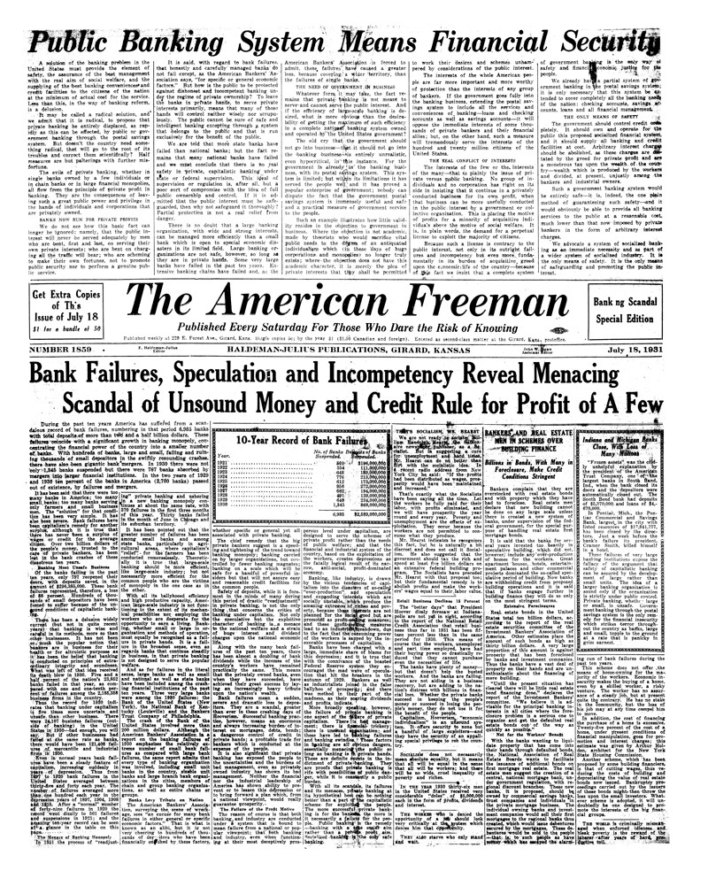 The American Freeman, Number 1859, July 18, 1931